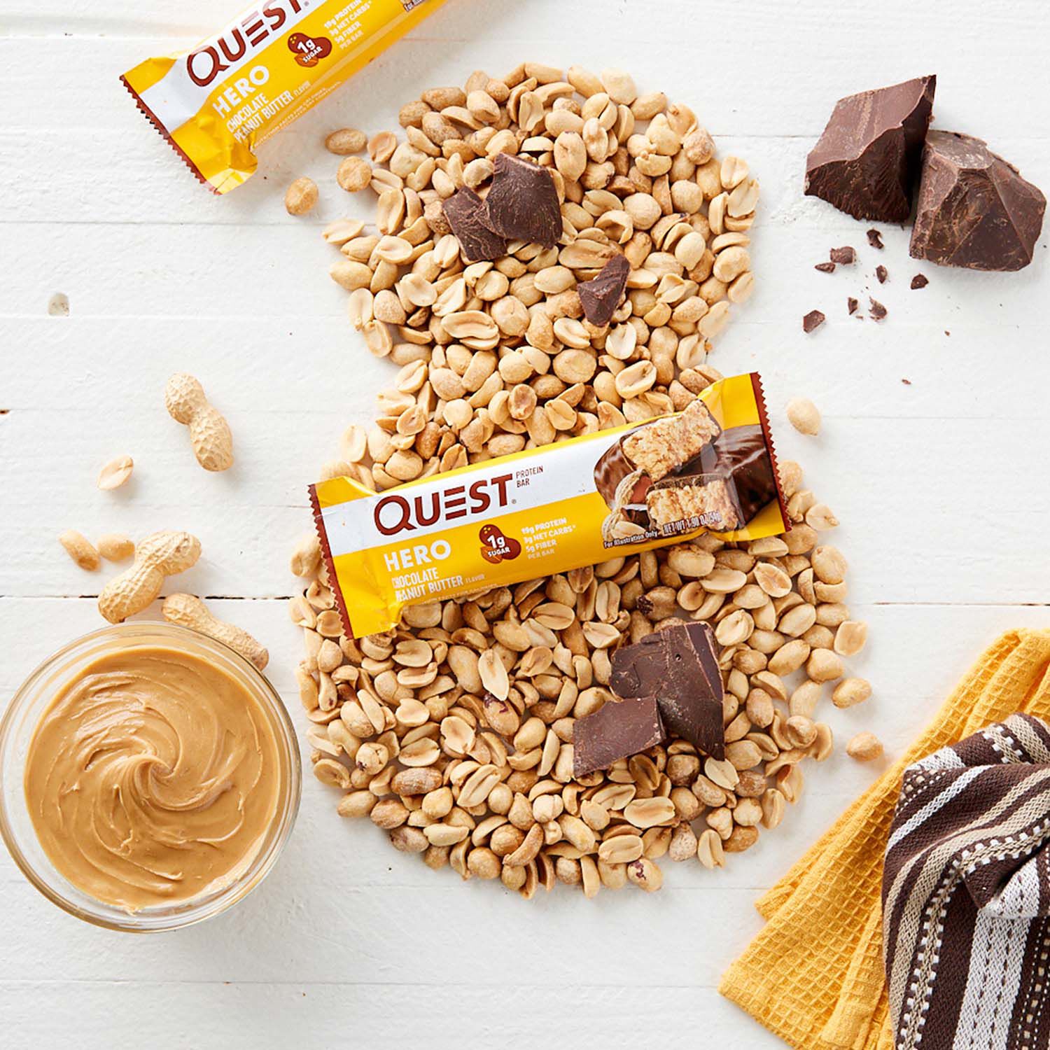 Hero Protein Bar - Crispy Chocolate Peanut Butter (12 Bars)